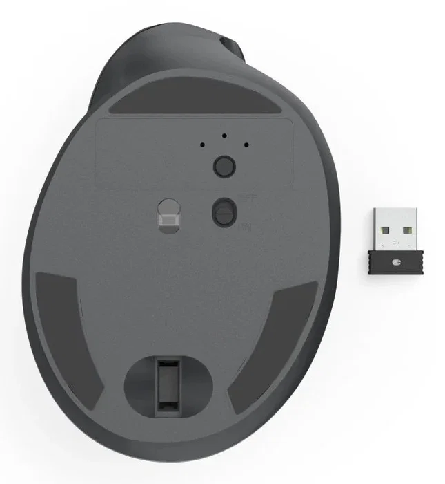 Hama EWM-500R Ratón Vertical Ergonómico Inalámbrico Negro