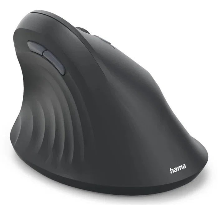 Hama EWM-500R Ratón Vertical Ergonómico Inalámbrico Negro