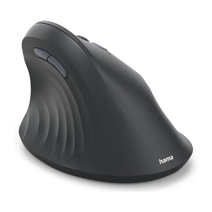 Hama EWM-500R Ratón Inalámbrico Ergonómico 2.4 GHz Nano-USB 7 Botones 1800 DPI Negro