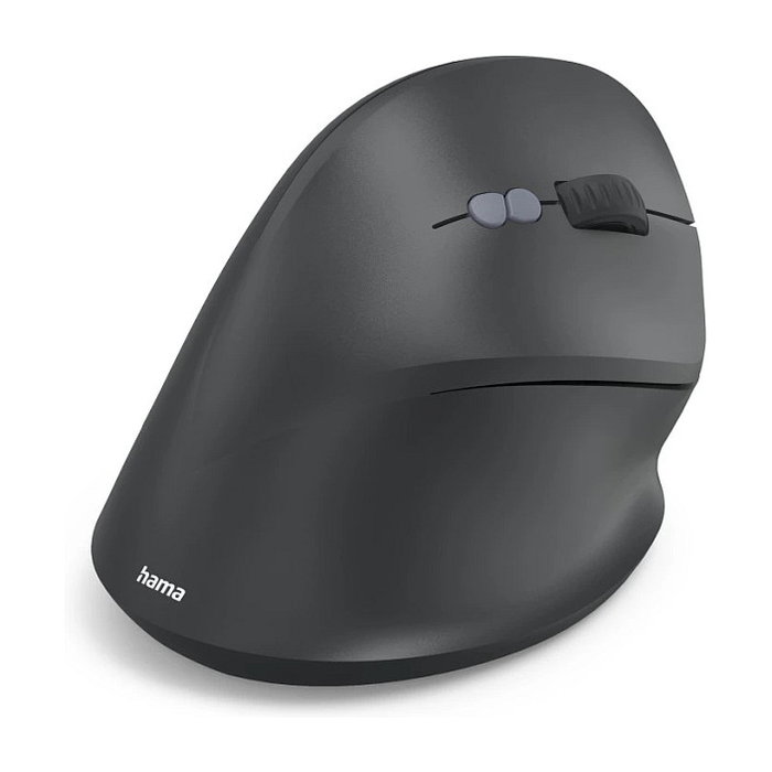 Hama EWM-500R Ratón Inalámbrico Ergonómico 2.4 GHz Nano-USB 7 Botones 1800 DPI Negro
