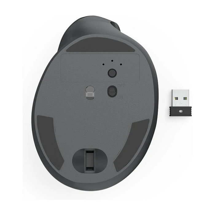 Hama EWM-500R Ratón Inalámbrico Ergonómico 2.4 GHz Nano-USB 7 Botones 1800 DPI Negro