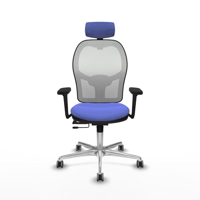 PIQUERAS Y CRESPO Silla de oficina Jorquera con mecanismo Sincro/Traslack Azul claro y Blanco PIQUERAS Y CRESPO Silla de oficina Jorquera con mecanismo Sincro/Traslack Azul claro y Blanco