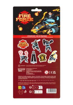 Fire Force Set Pegatinas Fire Force
