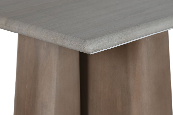 DKD Home Decor Consola Beige Marron Marmol Madera 107 x 33 x 78 cm