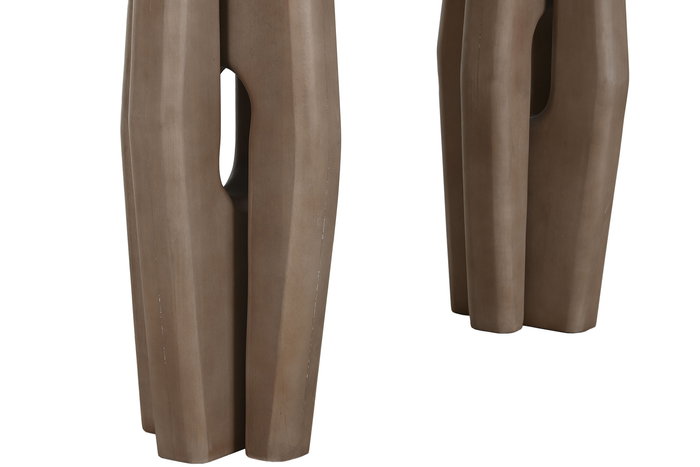 DKD Home Decor Consola Beige Marron Marmol Madera 107 x 33 x 78 cm