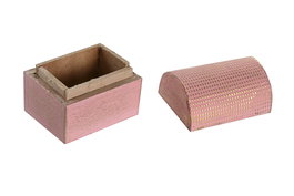 DKD Home Decor Joyero Árabe Multicolor 5 x 5 x 4 cm (12 Unidades) Mango y Metal