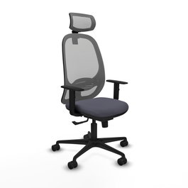PIQUERAS Y CRESPO Silla de oficina Cilanco Gris con Mecanismo Sincro