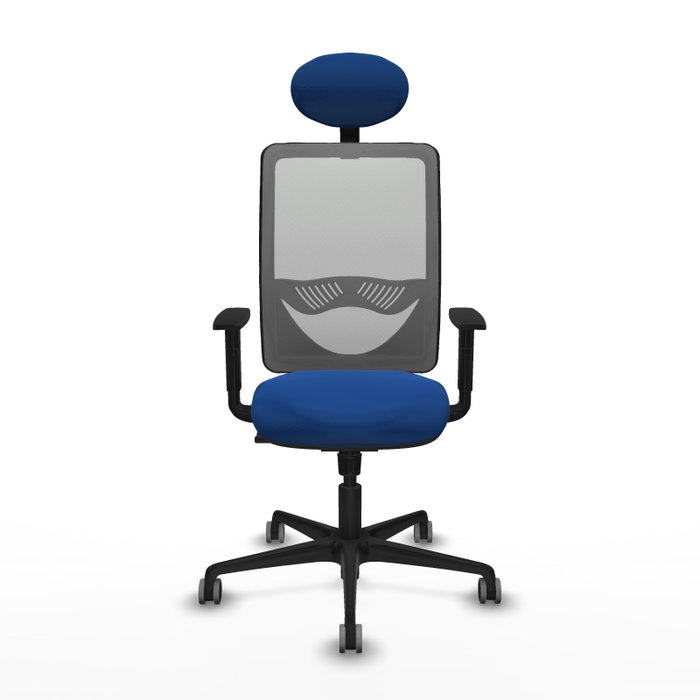 PIQUERAS Y CRESPO Silla de oficina Zulema con mecanismo Sincro, Azul y Gris PIQUERAS Y CRESPO Silla de oficina Zulema con mecanismo Sincro, Azul y Gris