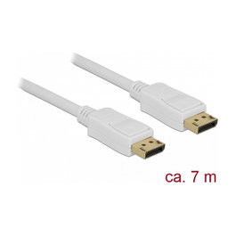 DeLOCK Cable DisplayPort 1.2 4K 60 Hz 7 m Blanco