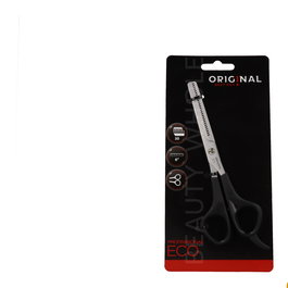 Sinelco Tijera de Corte y Entresacar Profesional Eco T30 6" para Reducir Volumen y Texturizar con Precisión