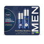 NIVEA MEN Power Hidratante Antiedad 2 en 1 con Ácido Hialurónico y Luminous630® - Set 2 Piezas: Sérum + Crema Día SPF30 para Hombre