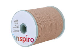 Innspiro Cordón de Algodón Encerado Fino Marfil 3,0mm 50m
