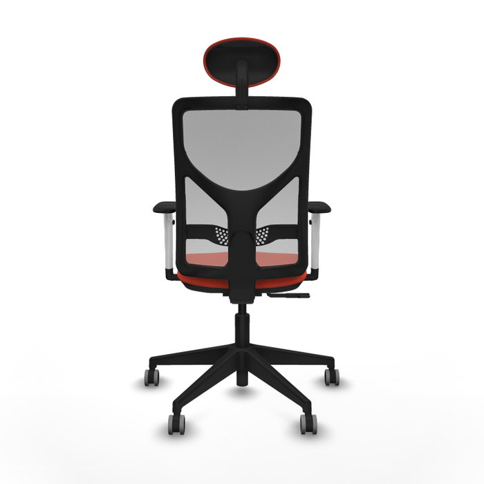 PIQUERAS Y CRESPO Silla de oficina Motilla con mecanismo Sincro, Tela Naranja oscuro y Malla Gris PIQUERAS Y CRESPO Silla de oficina Motilla con mecanismo Sincro, Tela Naranja oscuro y Malla Gris