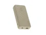 Xtorm XG2202 Power Bank Batería Externa 20000 mAh con Carga Rápida 15W, 2 Puertos (USB-A y USB-C), Color Beige, Para Smartphones, Auriculares