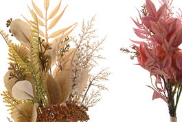 DKD Home Decor Ramo 20 x 47 x 20 cm Marron Rosa (12 Unidades)