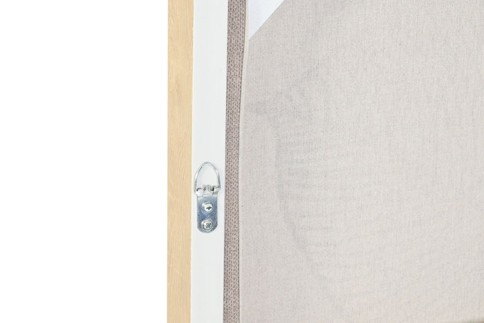 DKD Home Decor Cuadro Lienzo Hojas 3D Set de 2 unidades Beige y Blanco DKD Home Decor Cuadro Lienzo Hojas 3D Set de 2 unidades Beige y Blanco