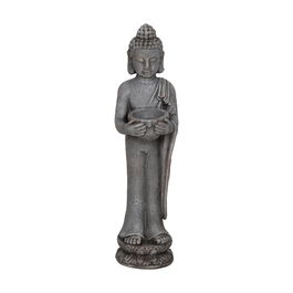 Figura Decorativa Gris Buda 19 x 15 x 58 cm