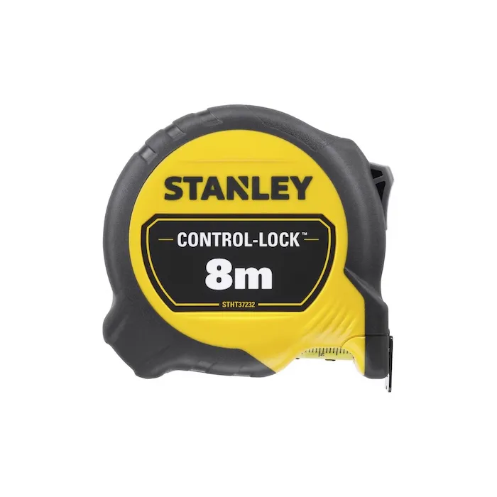 Stanley STHT37232-0 Cinta Métrica Magnética con Seguro 8 m x 25 mm, Doble Marcado