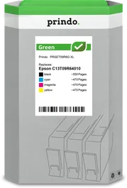 Prindo Multipack Green XL Negro, Cian, Magenta, Amarillo
