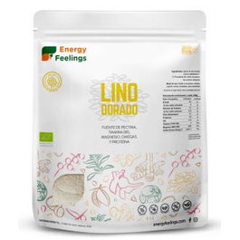 ENERGY FEELINGS Lino Dorado Polvo 500Gr Eco Vegan Sg