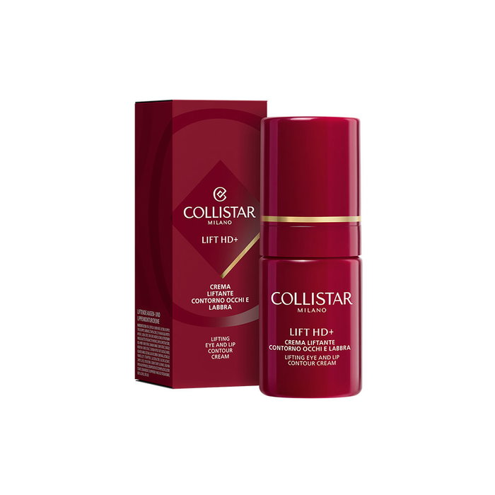 Collistar LIFT HD+ Crema Lifting Contorno de Ojos y Labios con Rosa Té Italiana y Extracto de Flor de Espino, 15 ml