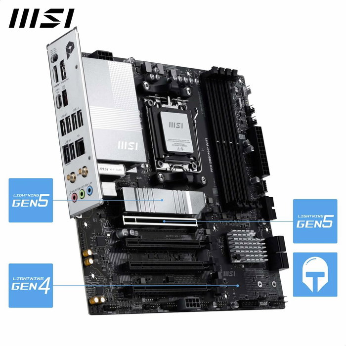 MSI PRO B850M-P WIFI Micro ATX AMD B850 DDR5 MSI PRO B850M-P WIFI Micro ATX AMD B850 DDR5