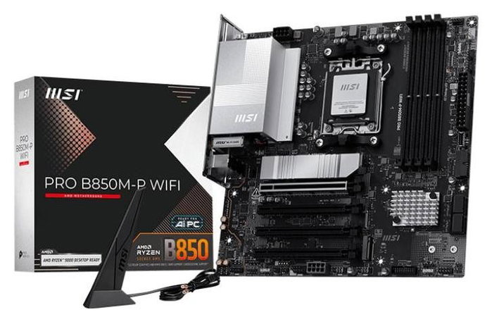 MSI PRO B850M-P WIFI Micro ATX AMD B850 DDR5 MSI PRO B850M-P WIFI Micro ATX AMD B850 DDR5