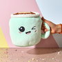 The Concept Factory Peluche Taza Kawaii, Altura 22 cm