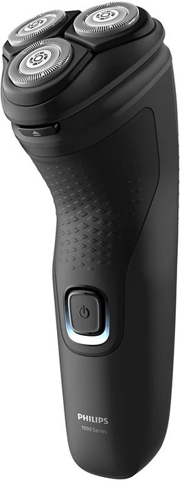 Philips S1141/00 Shaver Series 1000 con cuchillas PowerCut y cabezales 4D flexibles, Negro intenso