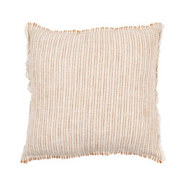 Cojín Rayas Tierra Viscosa / Lino 50 X 50 cm (Set de 2)