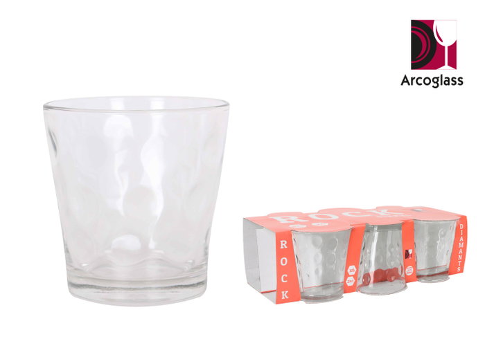 La Mediterranea Set 6 Vasos Rock Diamants 290Cc Cristal La Mediterranea Set 6 Vasos Rock Diamants 290Cc Cristal