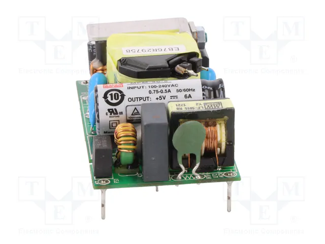 MEAN WELL MFM-30-5 Convertidor AC/DC 30W 5V 6A MEAN WELL MFM-30-5 Convertidor AC/DC 30W 5V 6A
