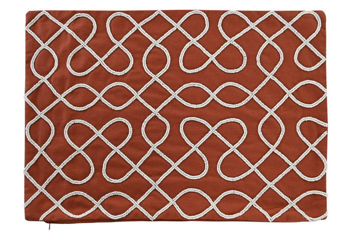 DKD Home Decor Funda Cojín Algodón Terracota 60x40x1 cm DKD Home Decor Funda Cojín Algodón Terracota 60x40x1 cm