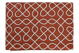 DKD Home Decor Funda Cojín Algodón Terracota 60x40x1 cm