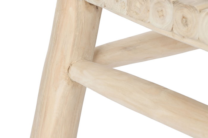 DKD Home Decor Mesa de Centro de Teca 80x80x40 Natural
