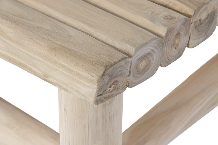 DKD Home Decor Mesa de Centro de Teca 80x80x40 Natural
