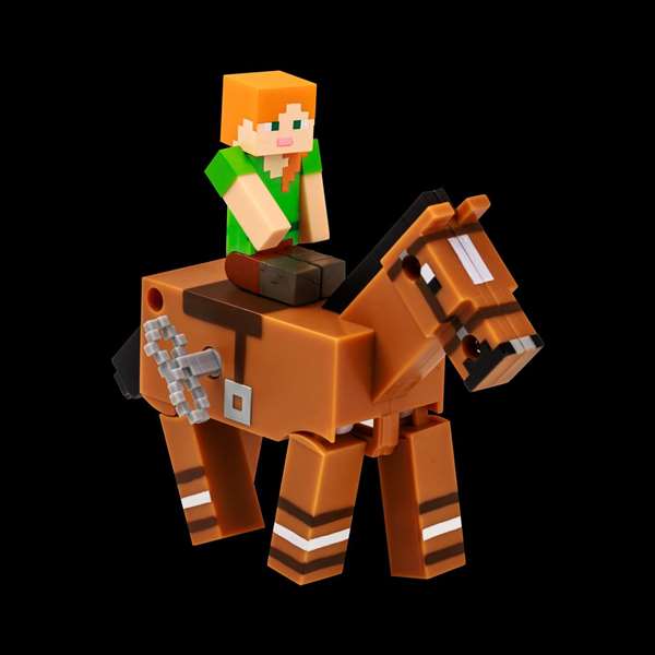 Bizak Figura y Animal Minecraft con Movimiento. Juguete en Español para Niños +6 Años