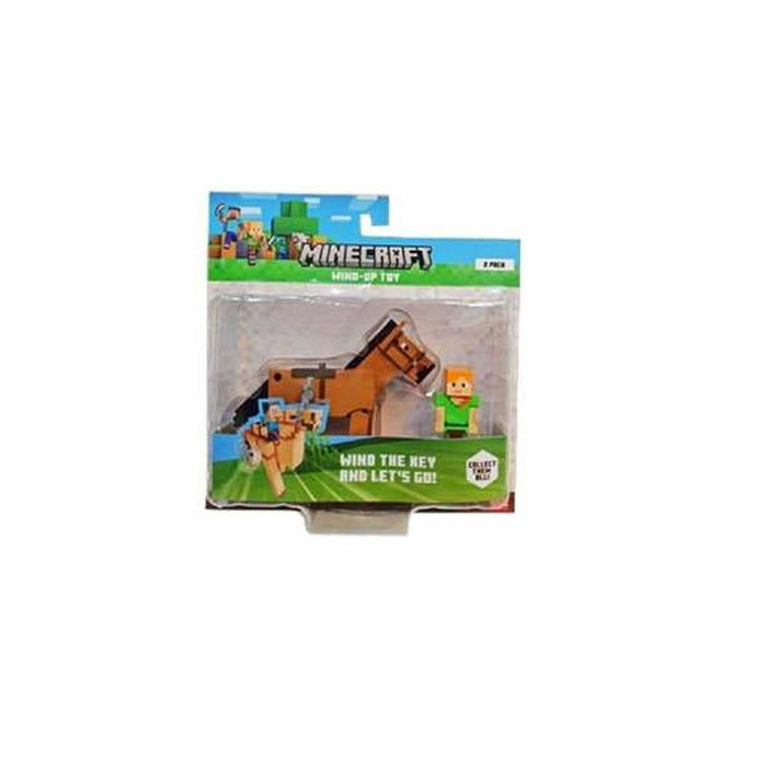 Bizak Figura y Animal Minecraft Con Movimiento con Cuerda
