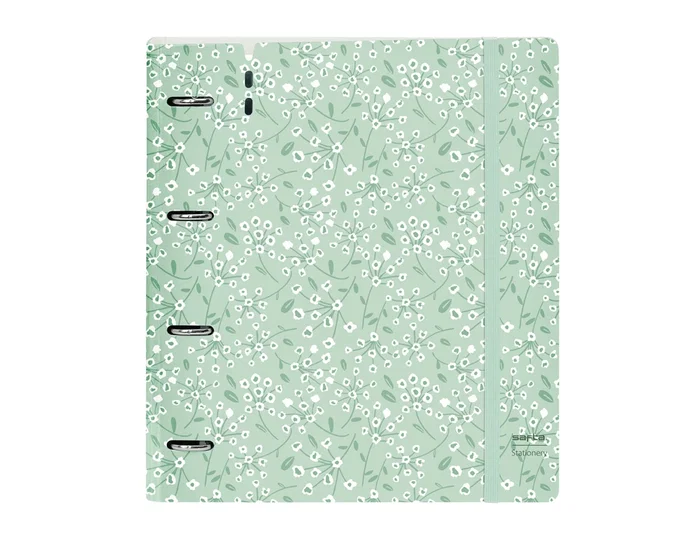 Safta Carpeblock PP Foam Carpeta de Anillas con Recambio Floral Verde Claro Safta Carpeblock PP Foam Carpeta de Anillas con Recambio Floral Verde Claro