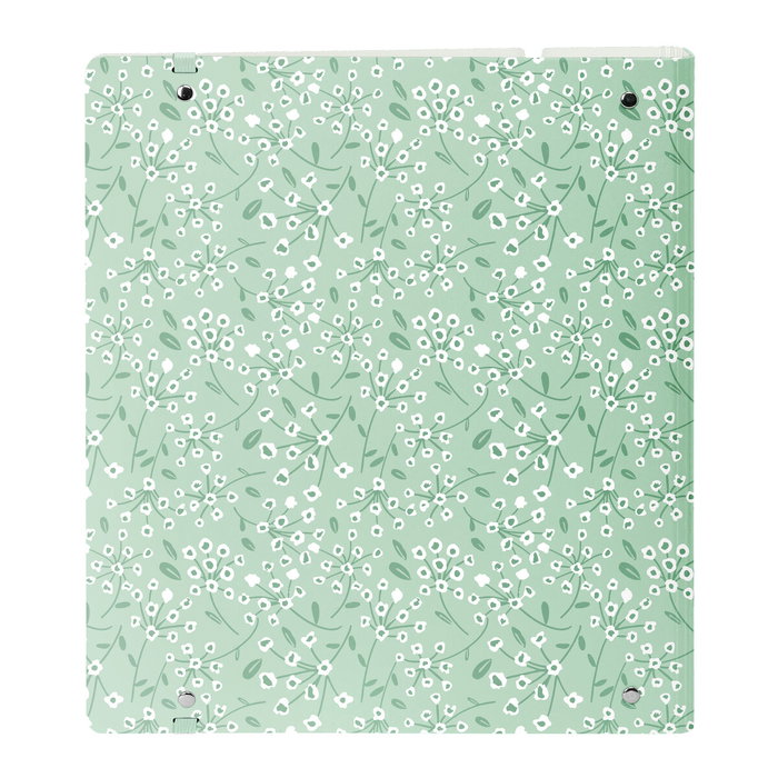 Safta Carpeblock PP Foam Carpeta de Anillas con Recambio Floral Verde Claro Safta Carpeblock PP Foam Carpeta de Anillas con Recambio Floral Verde Claro