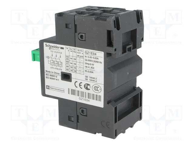 SCHNEIDER ELECTRIC Interruptor motorizado Easy TeSys 0,12/0,18kW 230÷690VAC SCHNEIDER ELECTRIC Interruptor motorizado Easy TeSys 0,12/0,18kW 230÷690VAC