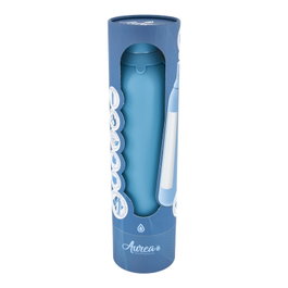 AUREA Botella lisa con interior cerámico y 2 tapones, 750ml, azul petróleo