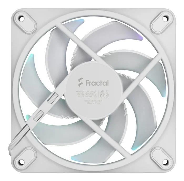Fractal Design Momentum 12 RGB Blanco