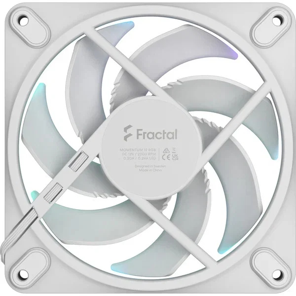 Fractal Design Momentum 12 RGB Blanco