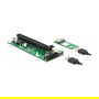 DeLOCK Adaptador Tarjeta Riser M.2 Key B+M a PCI Express x16 con Cable USB 30 cm, Interno, Color Verde - Ref. 41428