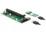 DeLOCK 41428 Tarjeta Riser M.2 Key B+M a PCI Express x16 con cable USB