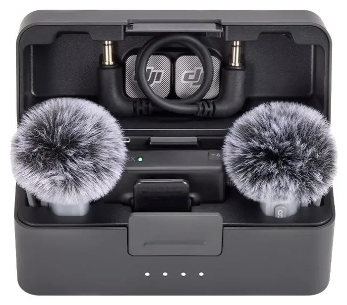 DJI Mic Mini 2 con 2 transmisores, 1 receptor y estuche de carga DJI Mic Mini 2 con 2 transmisores, 1 receptor y estuche de carga