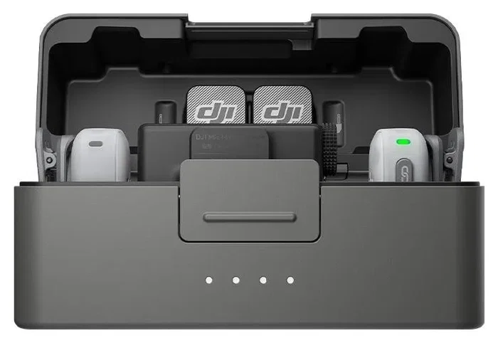 DJI Mic Mini 2 con 2 transmisores, 1 receptor y estuche de carga DJI Mic Mini 2 con 2 transmisores, 1 receptor y estuche de carga