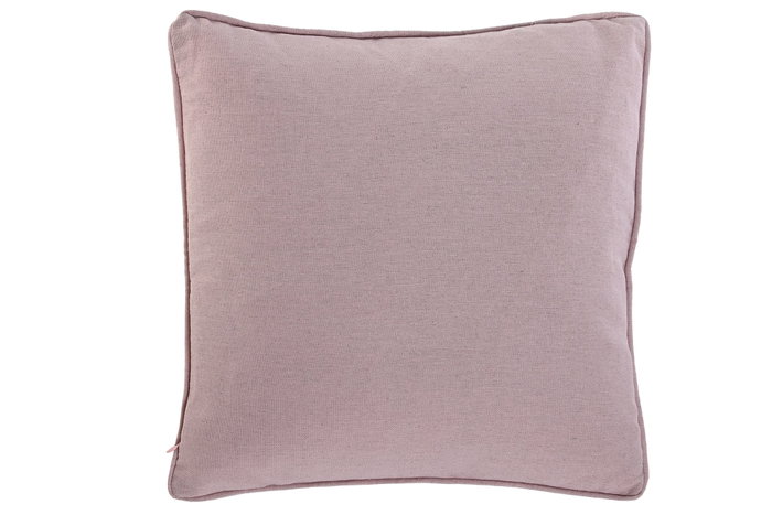 DKD Home Decor Cojín Algodón Poliéster Rosa Palo con Botones Coco
