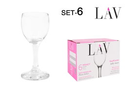 LAV Set de 6 Copas para Licor Misket de 55 cc en Vidrio
